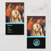 受胎告知エンジェルモノグラム、ブルーサファイア 名刺 (正面/裏面)