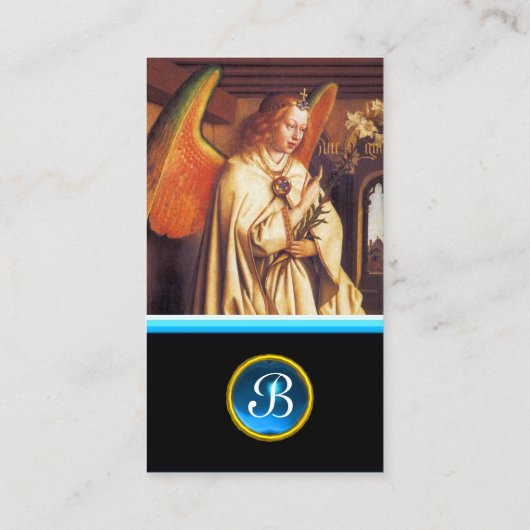 受胎告知エンジェルモノグラム、ブルーサファイア 名刺 (裏面)