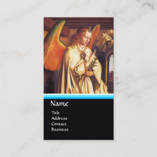 受胎告知エンジェルモノグラム、ブルーサファイア 名刺 (正面)
