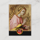 受胎告知エンジェルモノグラム、赤ルビー 名刺 (裏面)