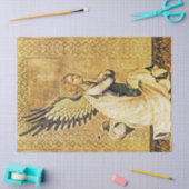 受胎告知エンジェル，サンガブリエルバイシモーネマルティーニ 薄葉紙 (クラフト)