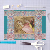 受胎告知エンジェル,赤い青い宝石,宝石大切 薄葉紙 (クラフト)