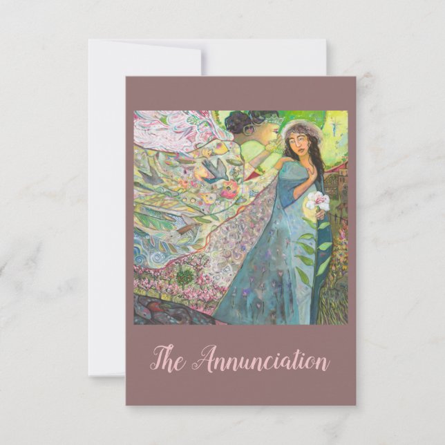 受胎告知カトリック祈りの言葉カード (正面)