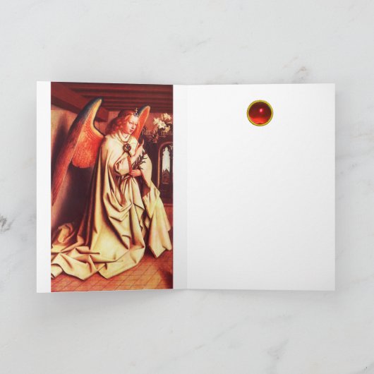 受胎告知クリスマスの挨拶 シーズンカード (内部)