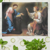 受胎告知バイアントンラファエルメンズ キッチンタオル (折り畳み)