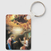 受胎告知バイアントンラファエルメンズ キーホルダー (裏面)