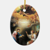 受胎告知バイアントンラファエルメンズ セラミックオーナメント (正面)