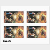 受胎告知バイアントンラファエルメンズ 長方形シール (シート)