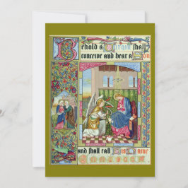 受胎告知ビクトリアン時代クリスマスカード カード