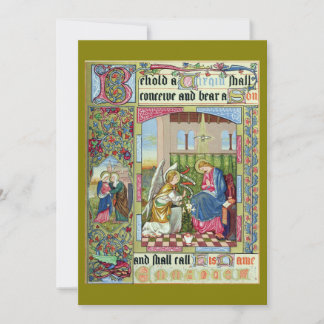 受胎告知ビクトリアン時代クリスマスカード カード