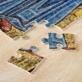 受胎告知ビザンチンモザイクアイコン ジグソーパズル (側面)