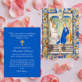 受胎告知ヘイルメリー葬儀記念祈りの言葉 ノートカード