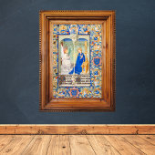 受胎告知ヴァージンメアリー中世イルミネーション ポスター