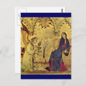 受胎告知13世紀 ポストカード (正面/裏面)