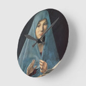 受胎告知1474-75 (パネル油) ラウンド壁時計 (傾斜)
