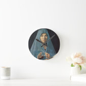 受胎告知1474-75 (パネル油) ラウンド壁時計 (ホーム)