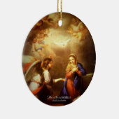 受胎告知1660聖なる書物、 経典 セラミックオーナメント (右)