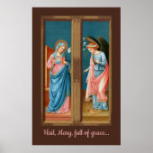 『受胎告知』（じゅたいこくち、英: The Annunciation）作者：F. リッピ （M 03 ポスター (正面)