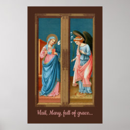 『受胎告知』（じゅたいこくち、英: The Annunciation）作者：F. リッピ （M 03 ポスター