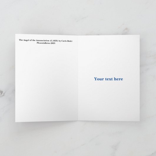 受胎告知 カード (内部)