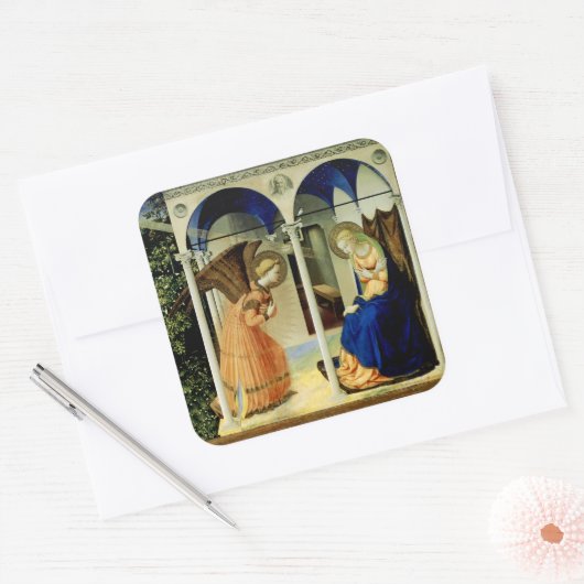 受胎告知 スクエアシール (封筒)