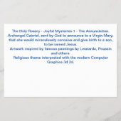 受胎告知 チラシ (裏面)