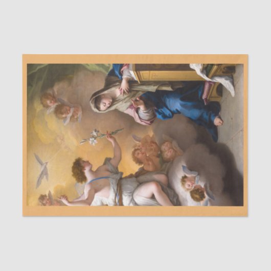 受胎告知、パオロデマテイス 薄葉紙 (正面)