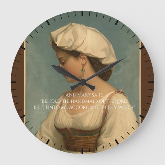 受胎告知 ラージ壁時計 (正面)