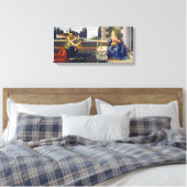 受胎告知 | レオナルド・ダ・ヴィンチ | キャンバスプリント (インサイチュ (寝室))