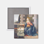 受胎告知，レオナルド・ダ・ヴィンチ， 1472-1473 マグネット (正面/裏面)