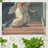 受胎告知(天使詳細)バイサンドロ・ボッティチェリ キッチンタオル (折り畳み)