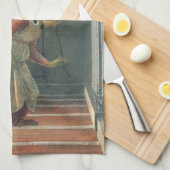 受胎告知(天使詳細)バイサンドロ・ボッティチェリ キッチンタオル (四つ折り)