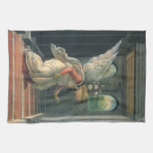 受胎告知(天使詳細)バイサンドロ・ボッティチェリ キッチンタオル (横)