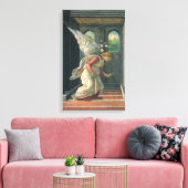 受胎告知(天使詳細)バイサンドロ・ボッティチェリ キャンバスプリント (インサイチュ (リビング))