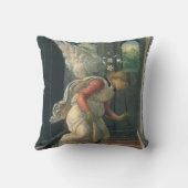 受胎告知(天使詳細)バイサンドロ・ボッティチェリ クッション (裏面)