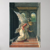 受胎告知(天使詳細)バイサンドロ・ボッティチェリ ポスター (正面)