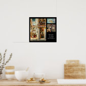 受胎告知、聖エミディウスとUFO ポスター (キッチン)