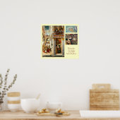 受胎告知、聖エミディウスとUFO ポスター (キッチン)