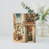 受胎告知、聖エミディウスとUFO ポストカード (スタンド正面)