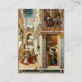 受胎告知、聖エミディウスとUFO 名刺 (裏面)