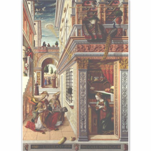 受胎告知、聖エミディウス シール (正面)