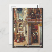 受胎告知、聖エミディウス ポストカード (正面/裏面)