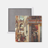 受胎告知、聖エミディウス マグネット (正面/裏面)