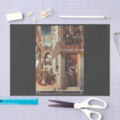 受胎告知、聖エミディウス 薄葉紙 (クラフト)