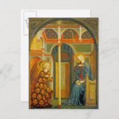 受胎告知、1423-24年頃 ポストカード (正面/裏面)