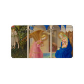 受胎告知、1426年Fra Angelico著 ラベル (正面)