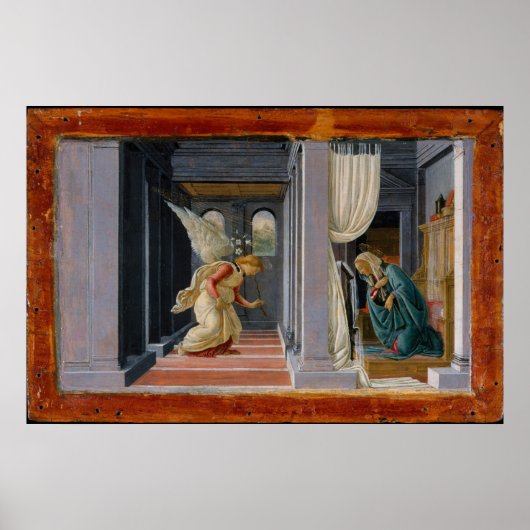 受胎告知、1485年頃 ポスター (正面)