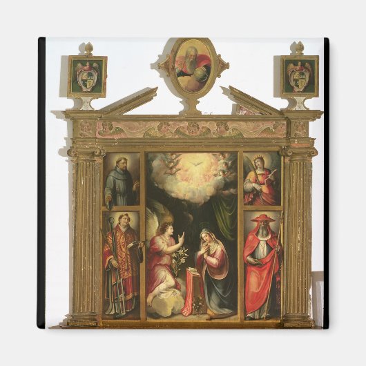 受胎告知， 1581 マグネット (正面)