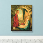 受胎告知， 1859 キャンバスプリント (インサイチュ (ウッドフロア))