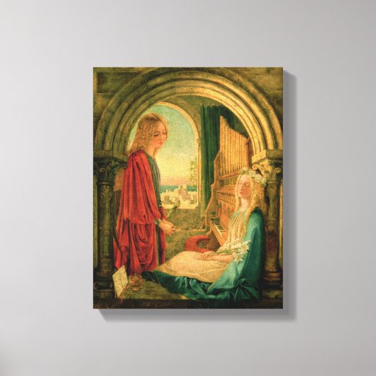 受胎告知， 1859 キャンバスプリント (正面)